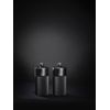 Duo de moulins à poivre et à sel Line noir mat 12 cm + entonnoir en inox - Visuel 4